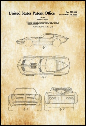 42cm *60cm Vintage Patent Pano