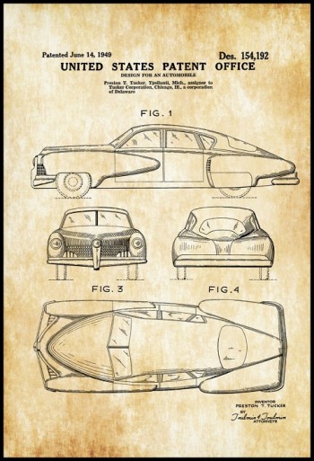 42cm *60cm Vintage Patent Pano