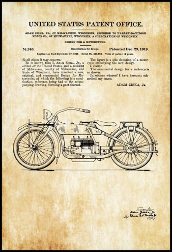 42cm *60cm Vintage Patent Pano