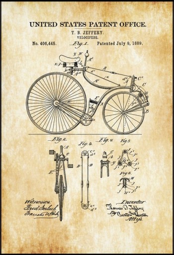 42cm *60cm Vintage Patent Pano