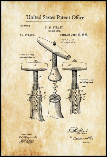 42cm *60cm Vintage Patent Pano