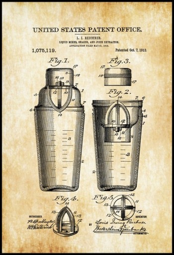 42cm *60cm Vintage Patent Pano