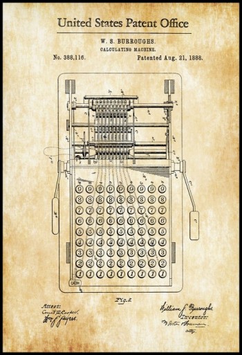 42cm *60cm Vintage Patent Pano