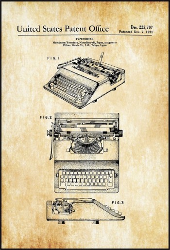 42cm *60cm Vintage Patent Pano