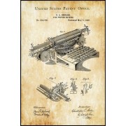 42cm *60cm Vintage Patent Pano