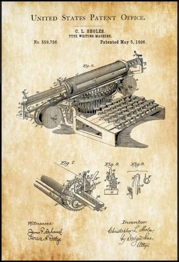 42cm *60cm Vintage Patent Pano