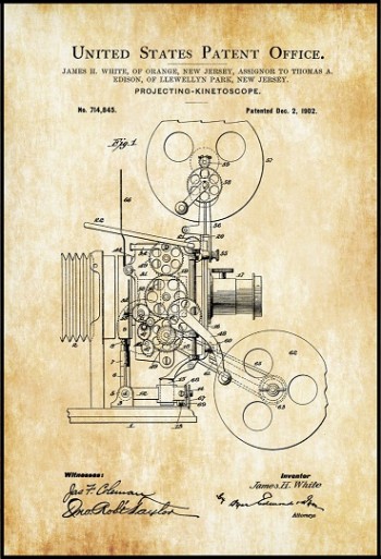 42cm *60cm Vintage Patent Pano