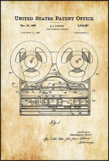 42cm *60cm Vintage Patent Pano