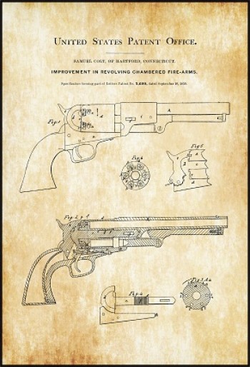 42cm *60cm Vintage Patent Pano