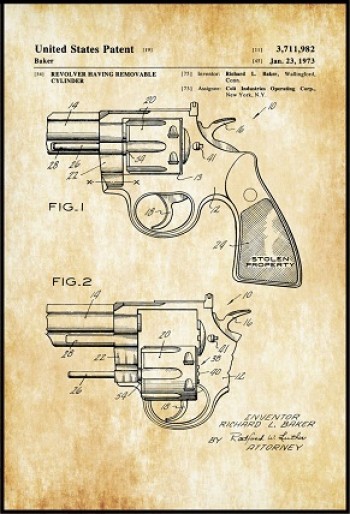 42cm *60cm Vintage Patent Pano