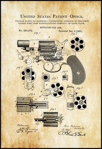 42cm *60cm Vintage Patent Pano