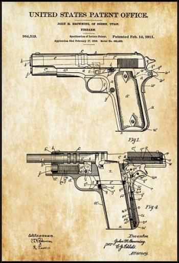 42cm *60cm Vintage Patent Pano