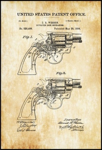 42cm *60cm Vintage Patent Pano