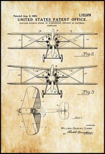 42cm *60cm Vintage Patent Pano