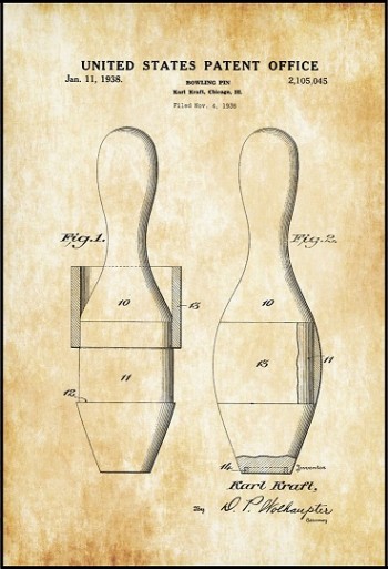 42cm *60cm Vintage Patent Pano