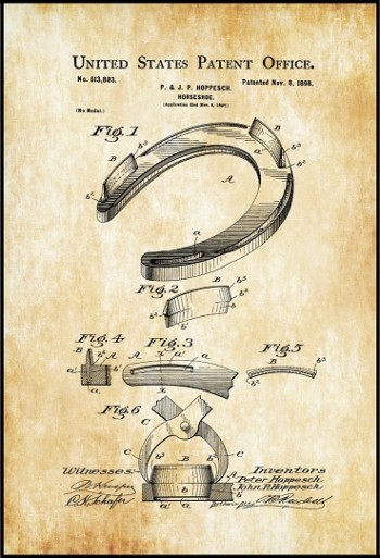 42cm *60cm Vintage Patent Pano